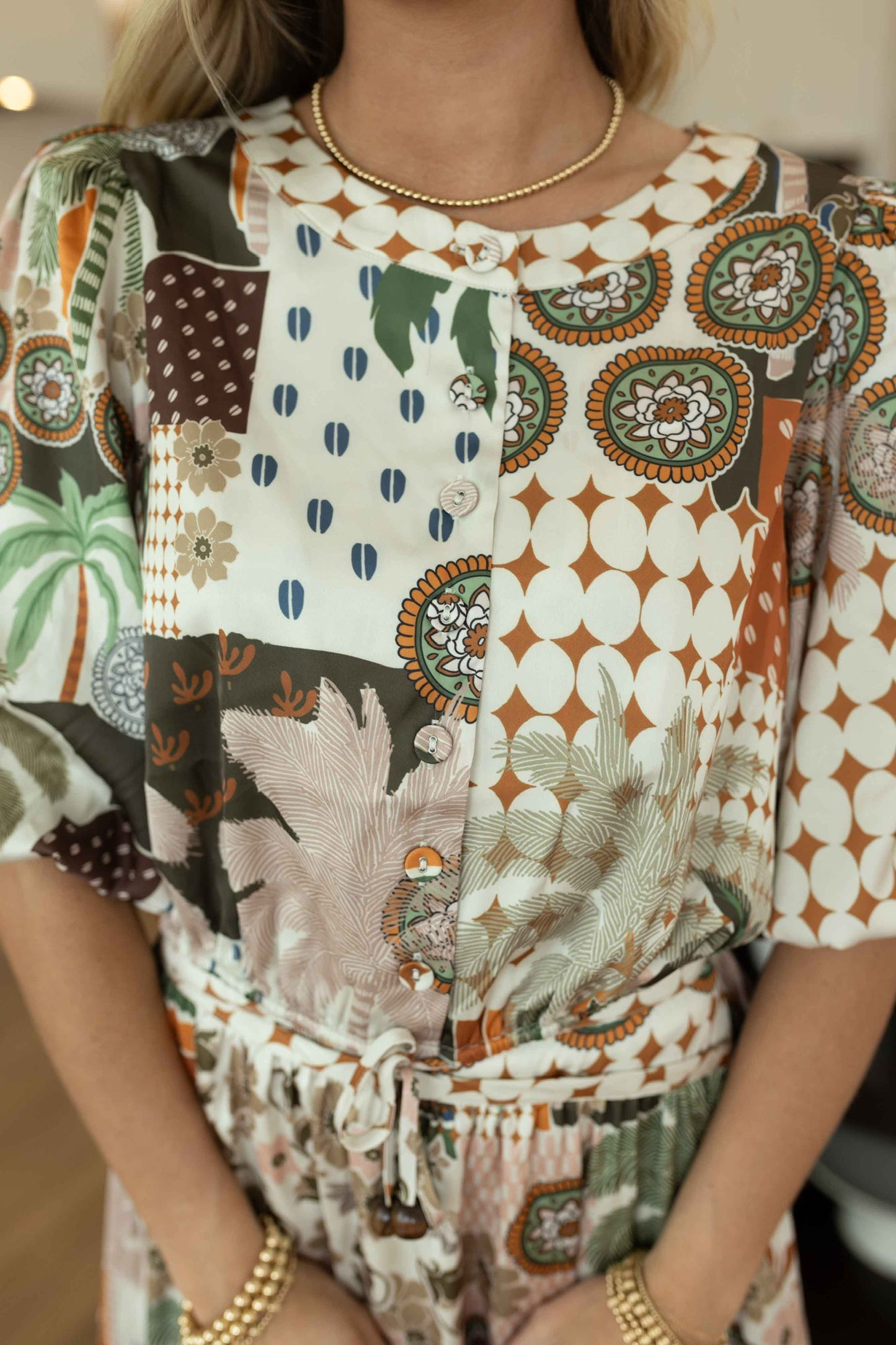 Amina Set - Palm Print