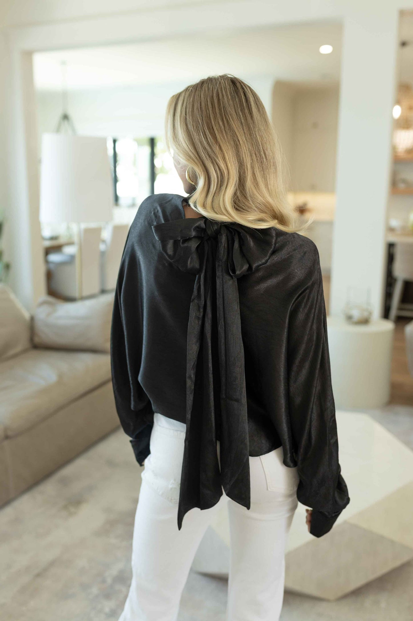 Scarf Top - Black