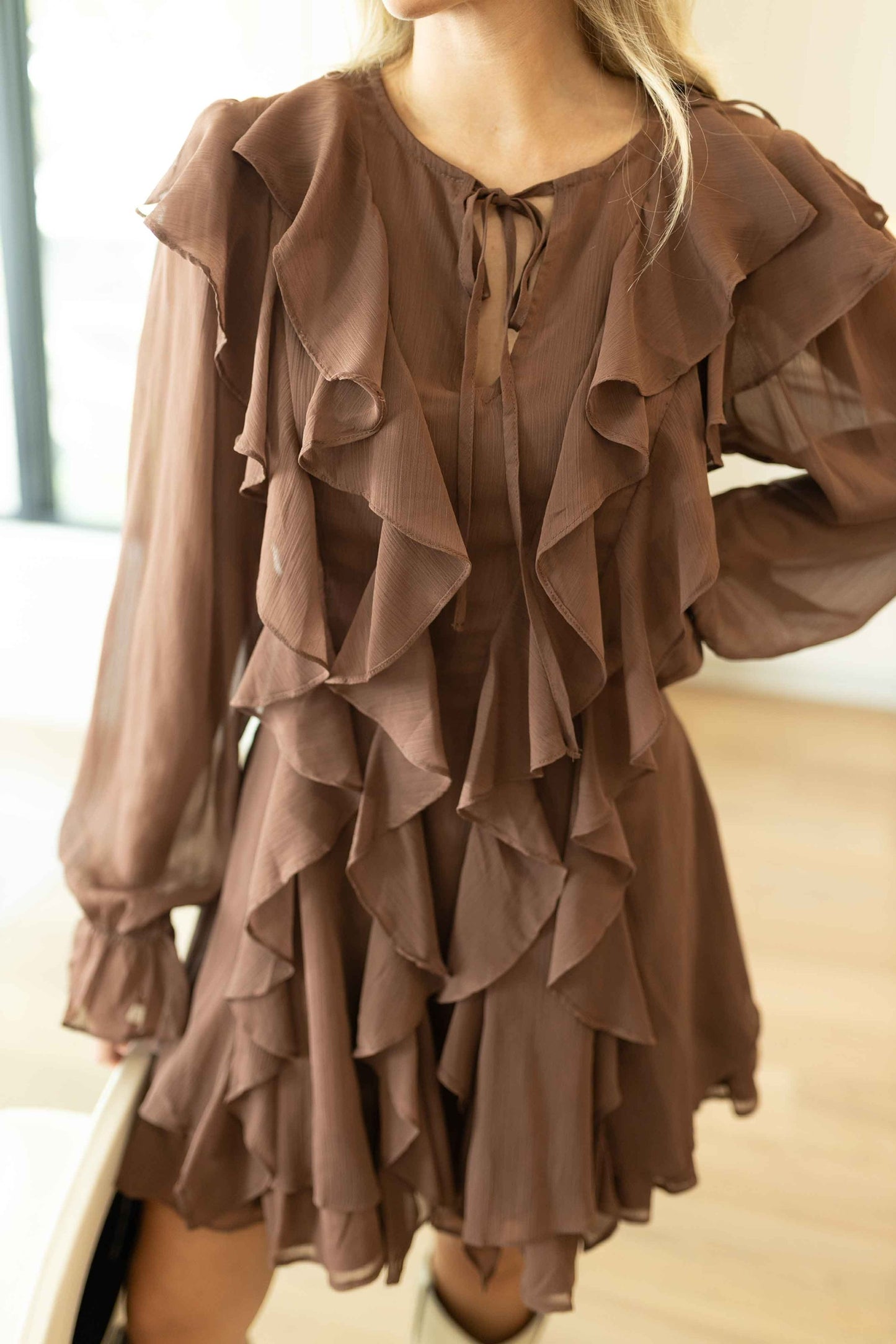 Alma Dress - Dark Mocha