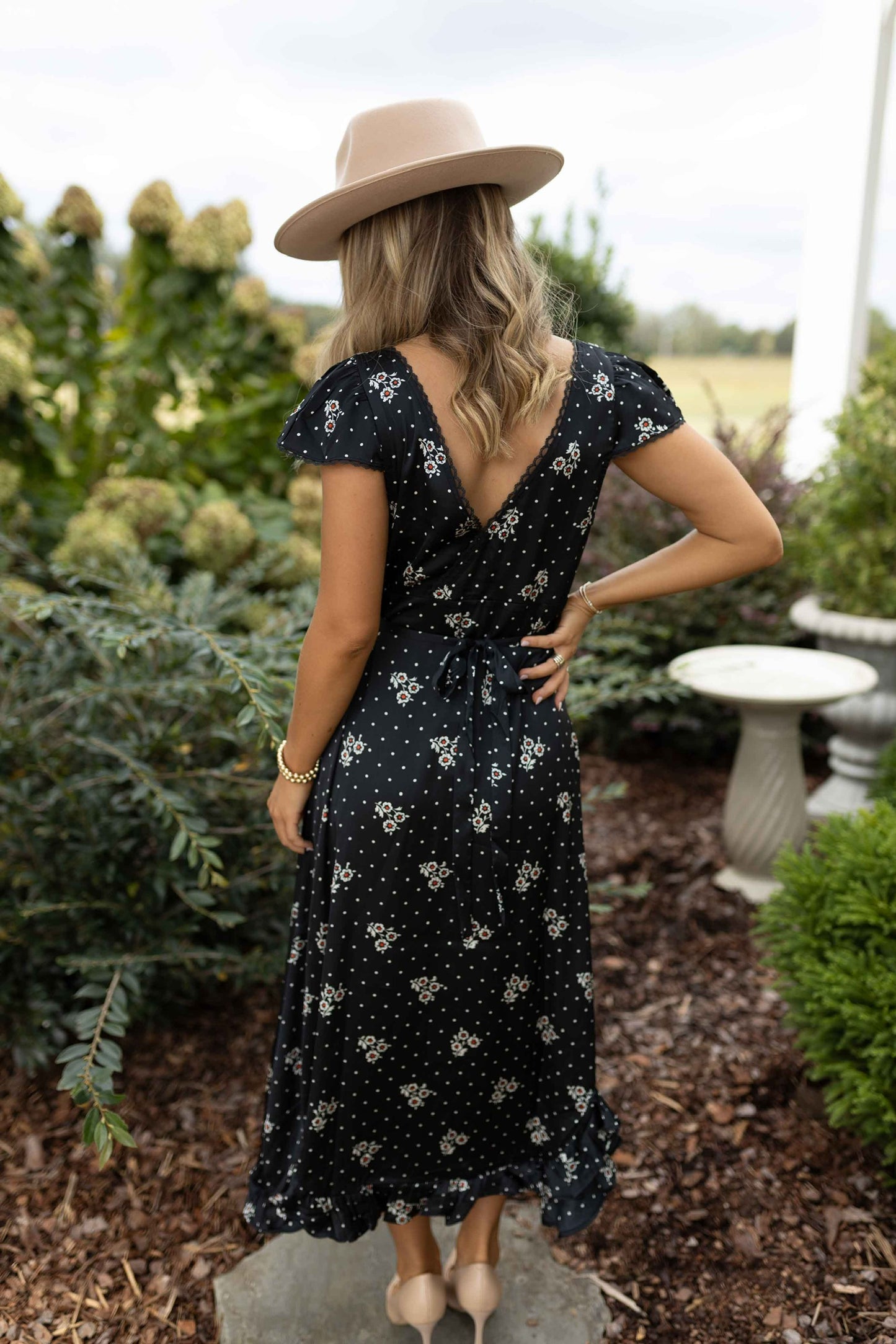 Haven Midi Dress - Black Combo