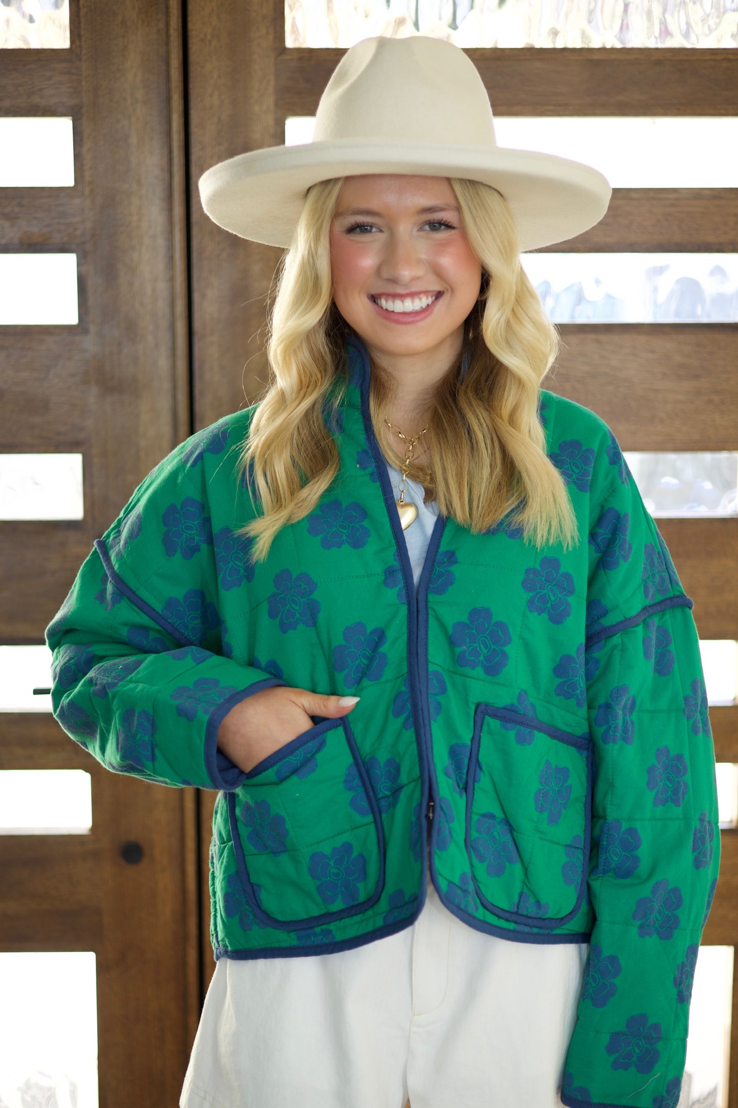 FP - Chloe Jacket - Grass Combo