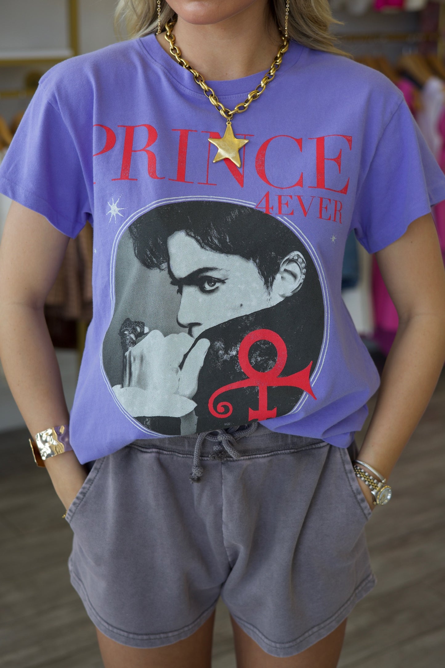 Prince 4Ever Tour Tee - Purple Mist