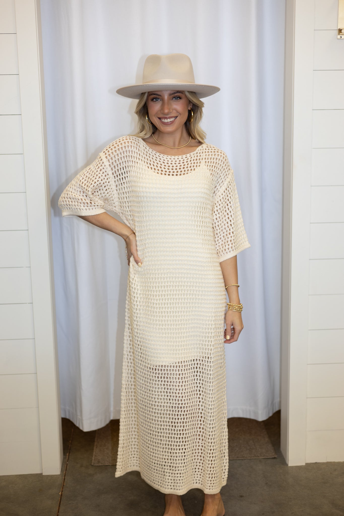 Malibu Maxi Sweater - Cream