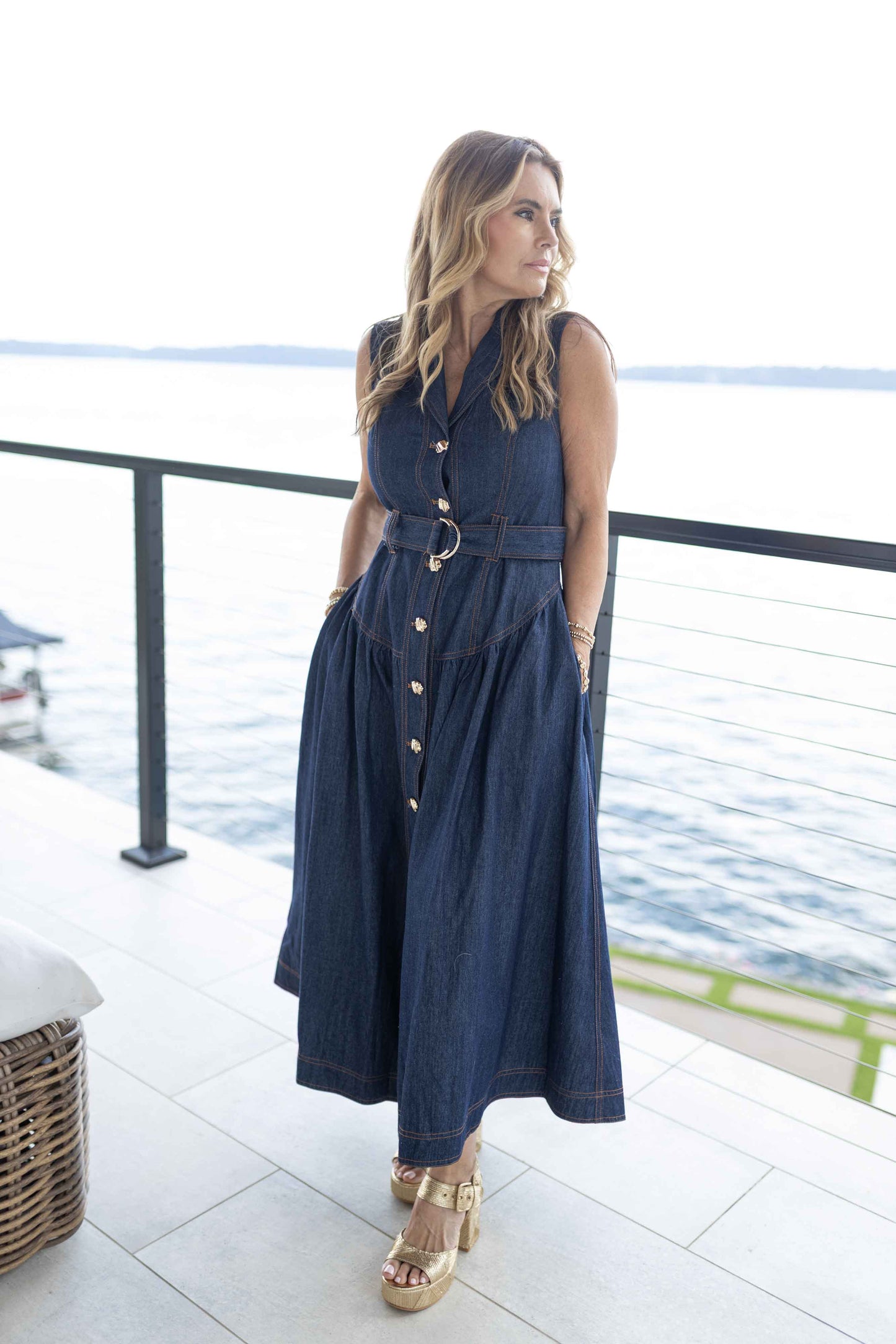 Candice Denim Maxi