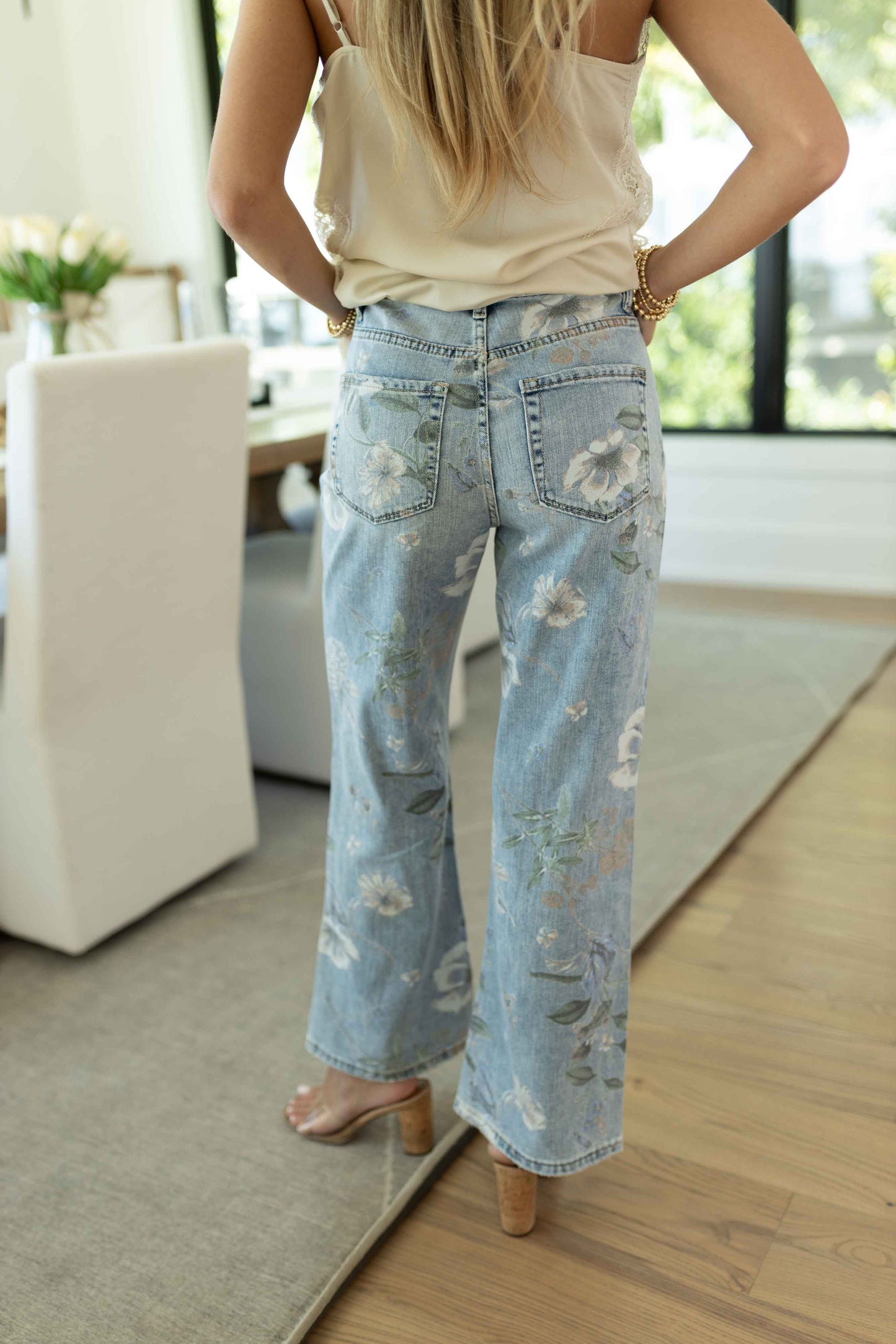 Charlotte Floral Jean