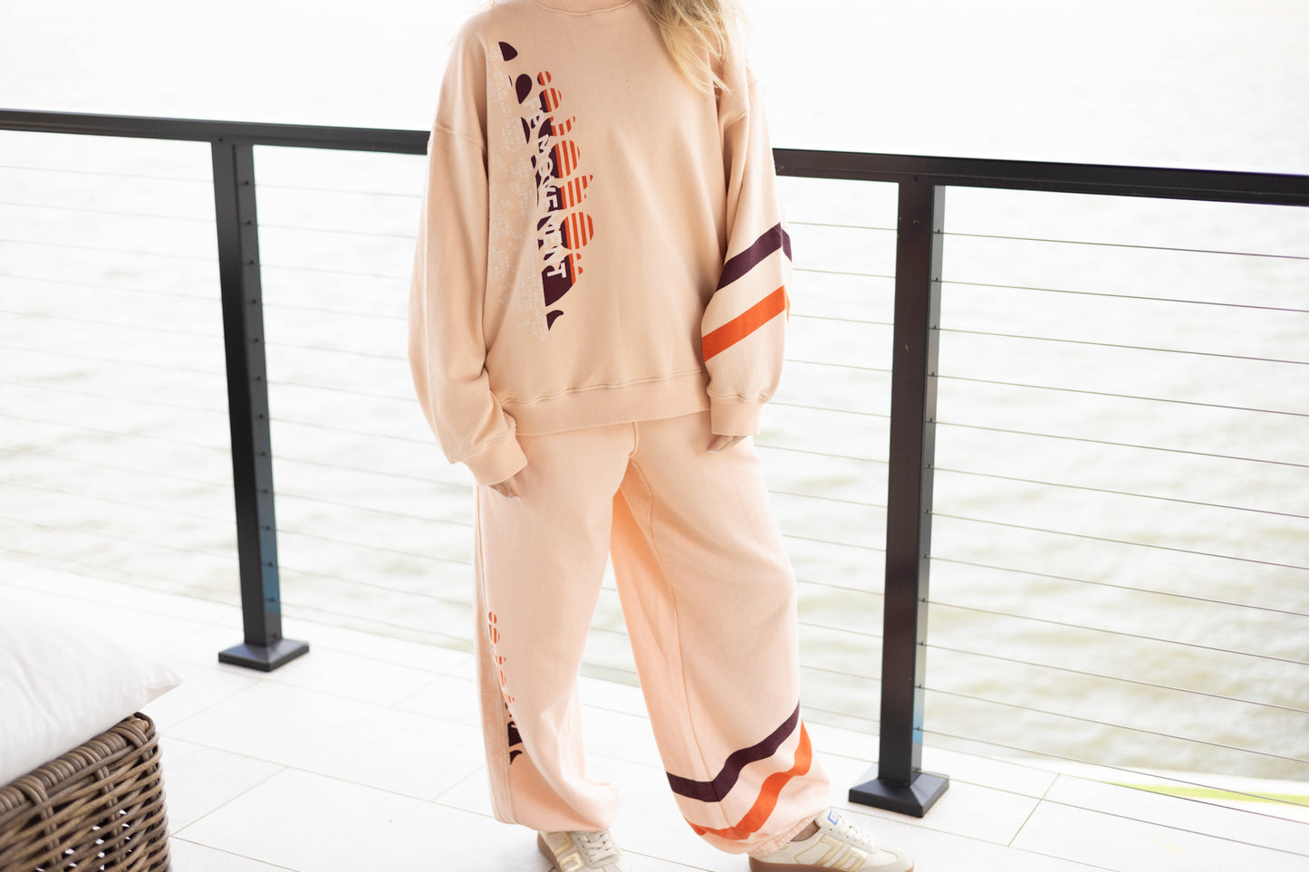 All Star Pullover Logo - Pastel Peach Sport