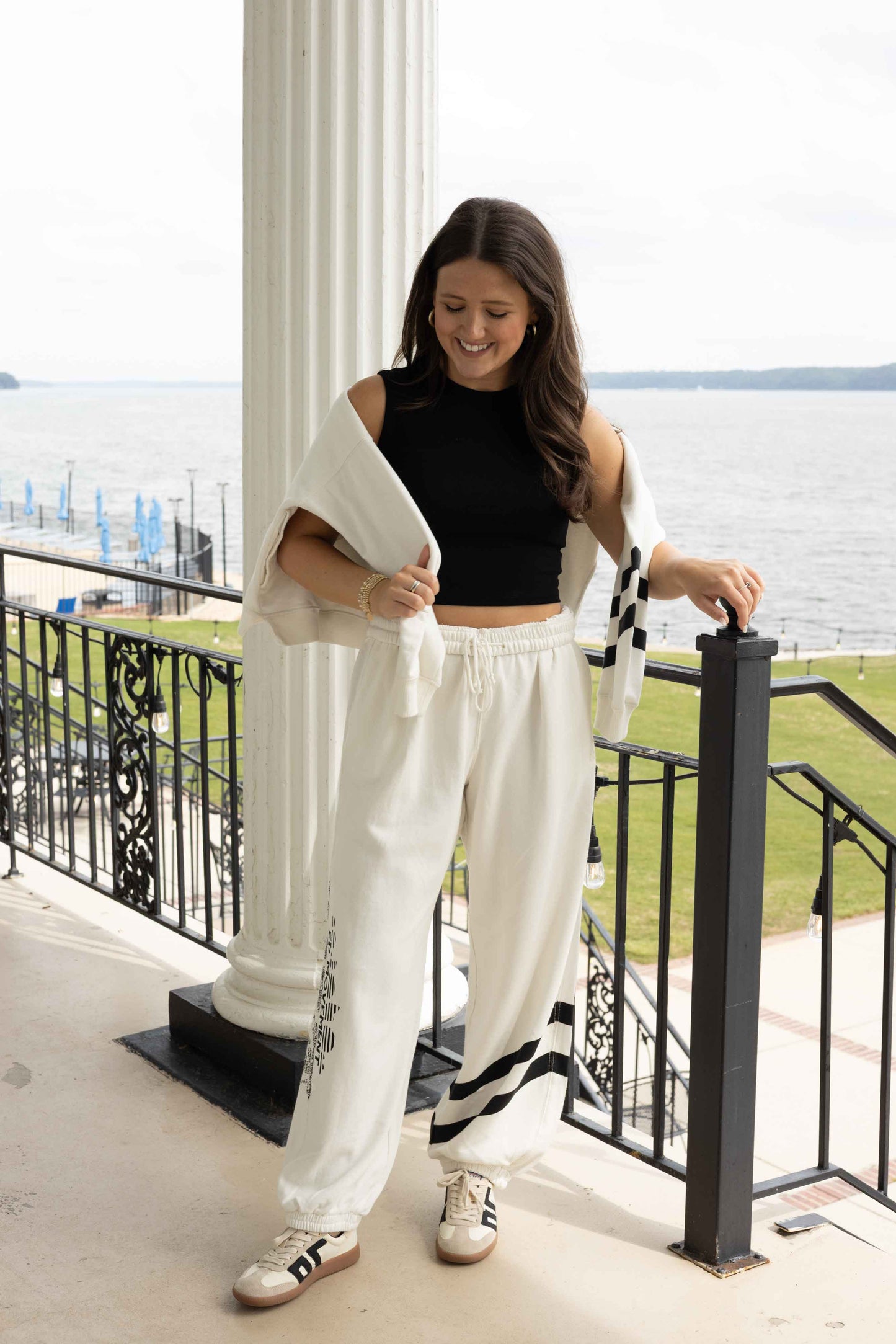All Star Pant Logo - Ivory/Black