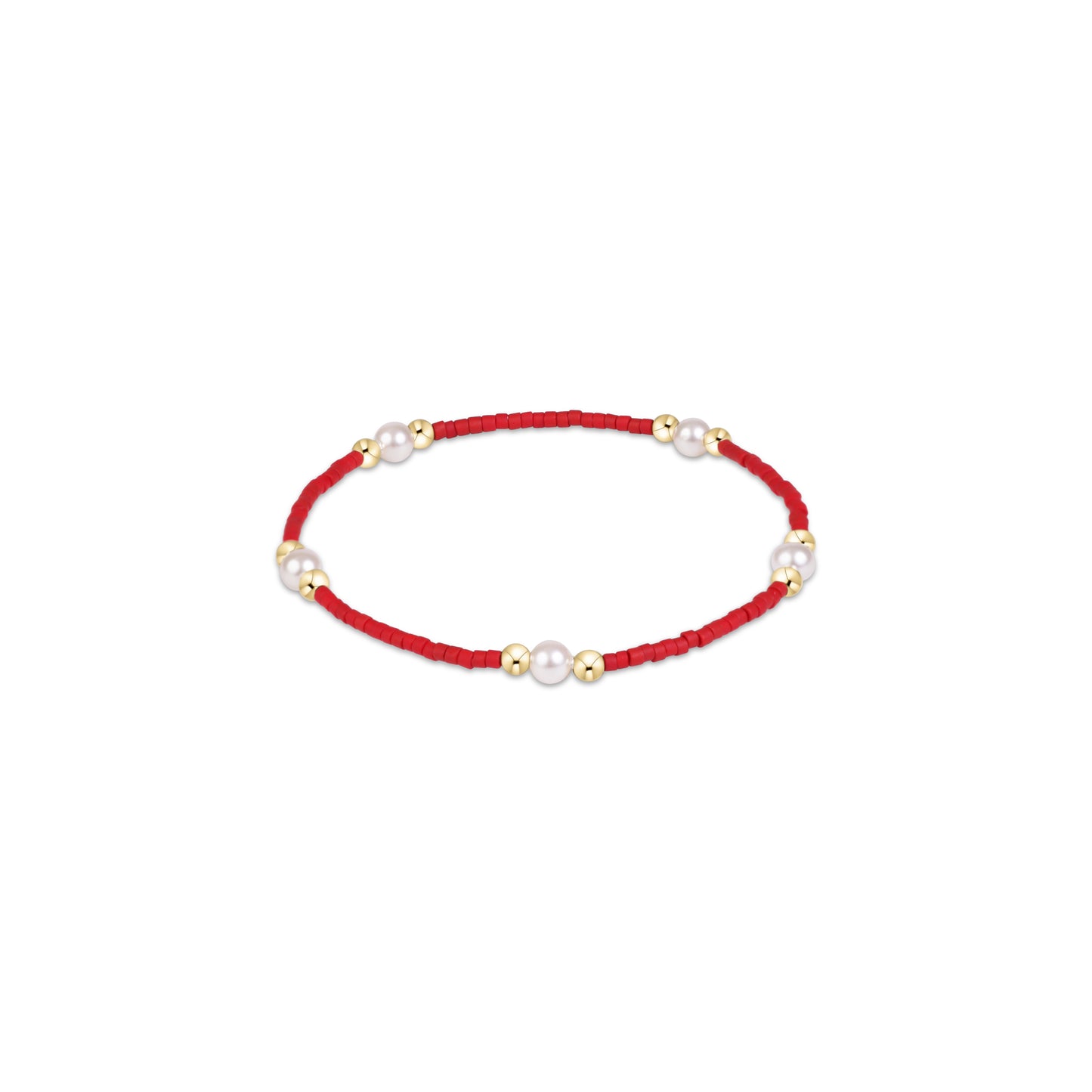 ENEWTON - Gameday Hope Purpose Pearl Bracelet - Crimson