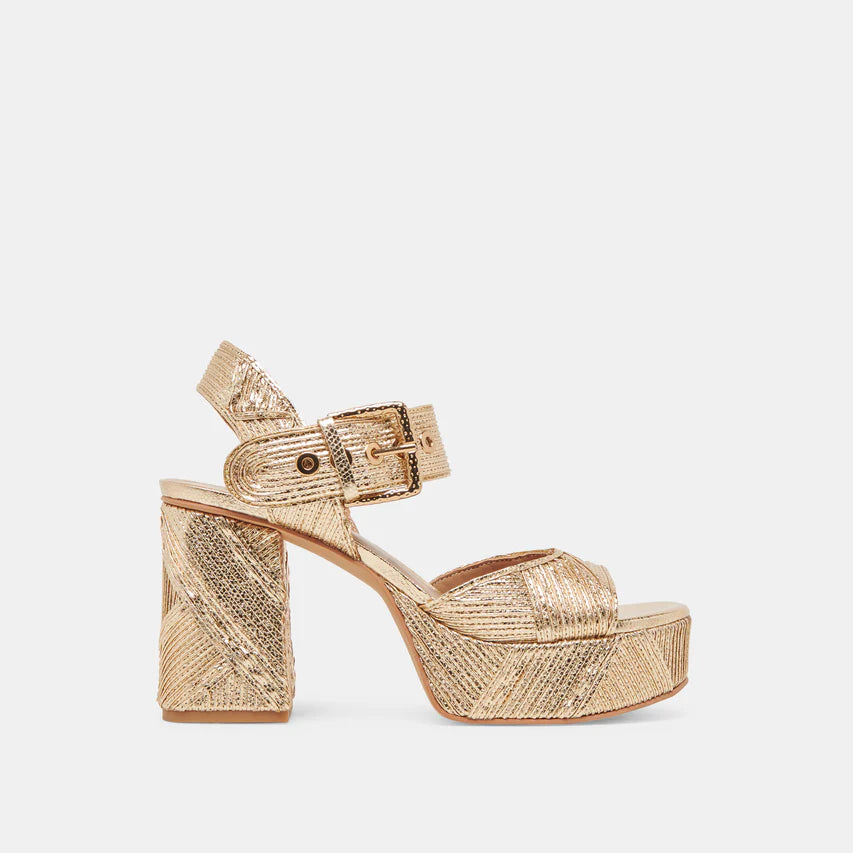 Bobby Deco Heels - Gold Woven Stella