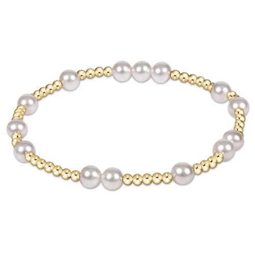 ENEWTON - Hope Unwritten 6mm Bead Bracelet - Pearl