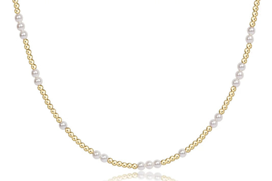 15" CHOKER HOPE UNWRITTEN - 3MM PEARL