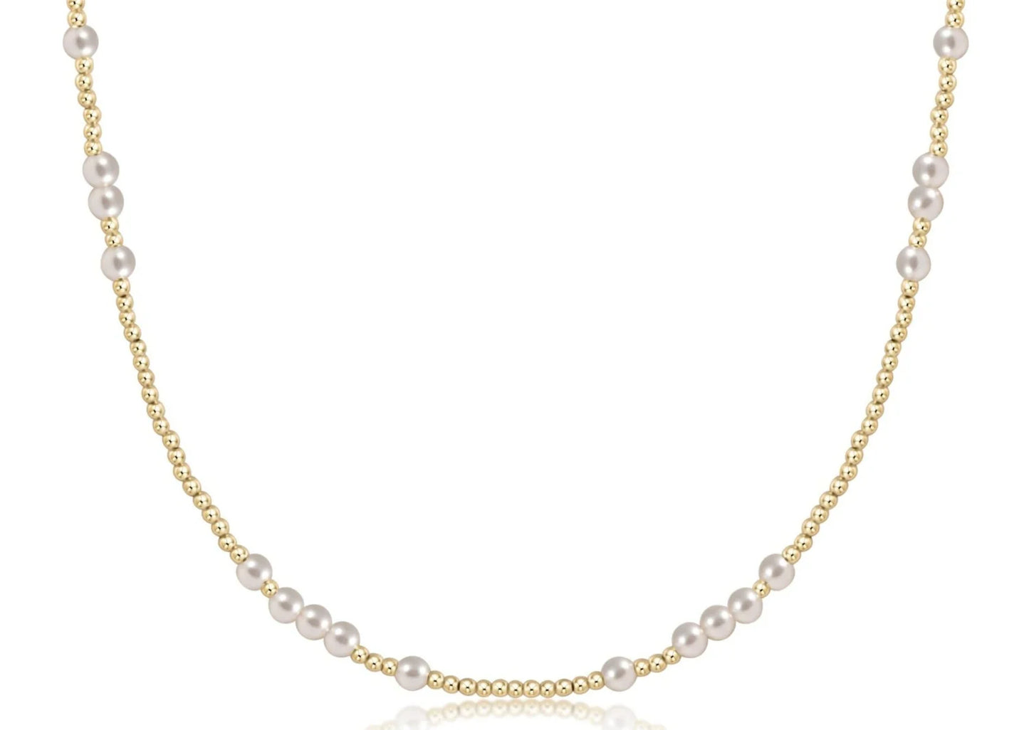 ENEWTON - 15" CHOKER HOPE UNWRITTEN - 4MM PEARL