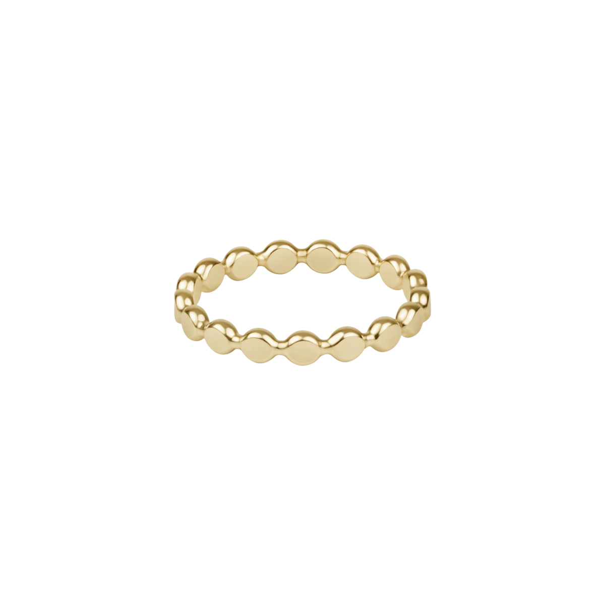 ENEWTON - Classic Gold 2.5mm Beaded Disc Ring
