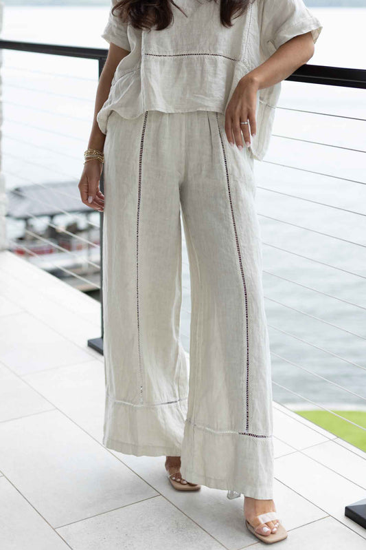 MM - Linen Open Stitch Pants
