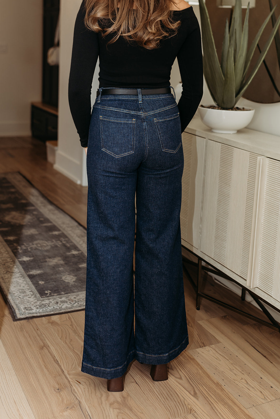 SPANX Wide Leg Jeans - Raw Indigo