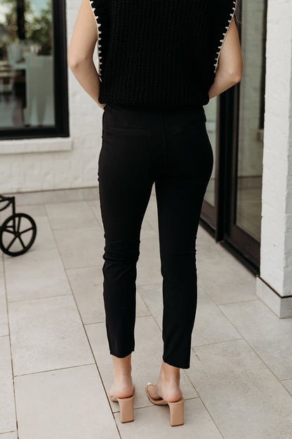 Monica High Rise Crop Skinny Leggings - Black