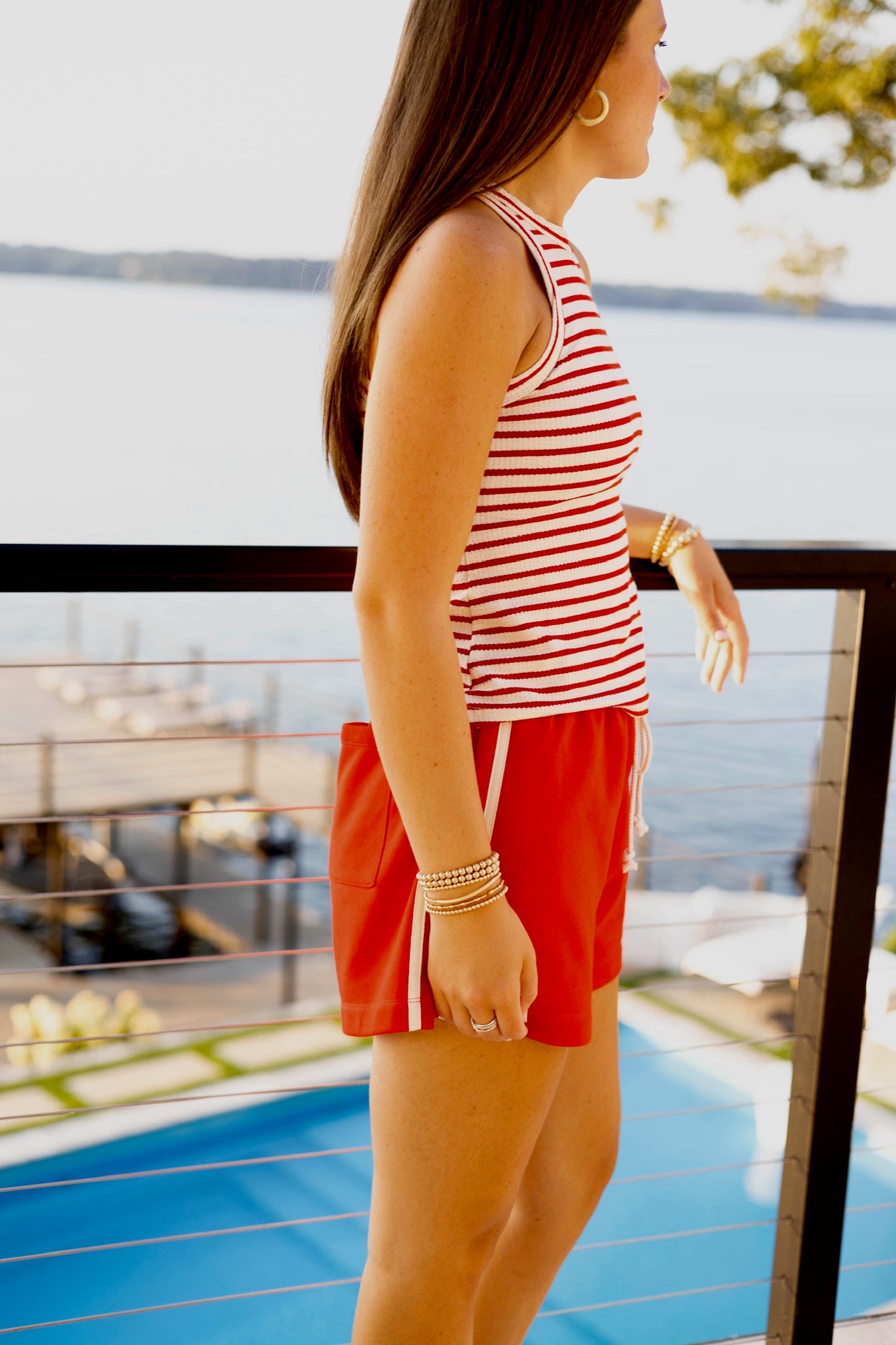 Summer Lovin' Tank Knit - Red