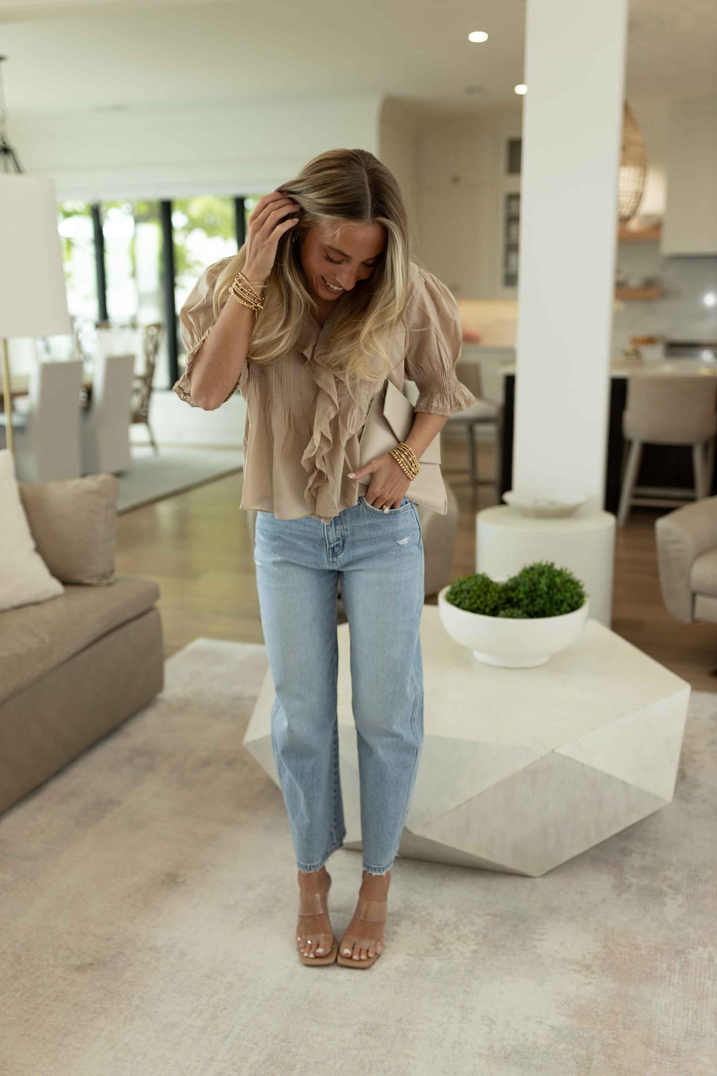 Greta Top - Taupe