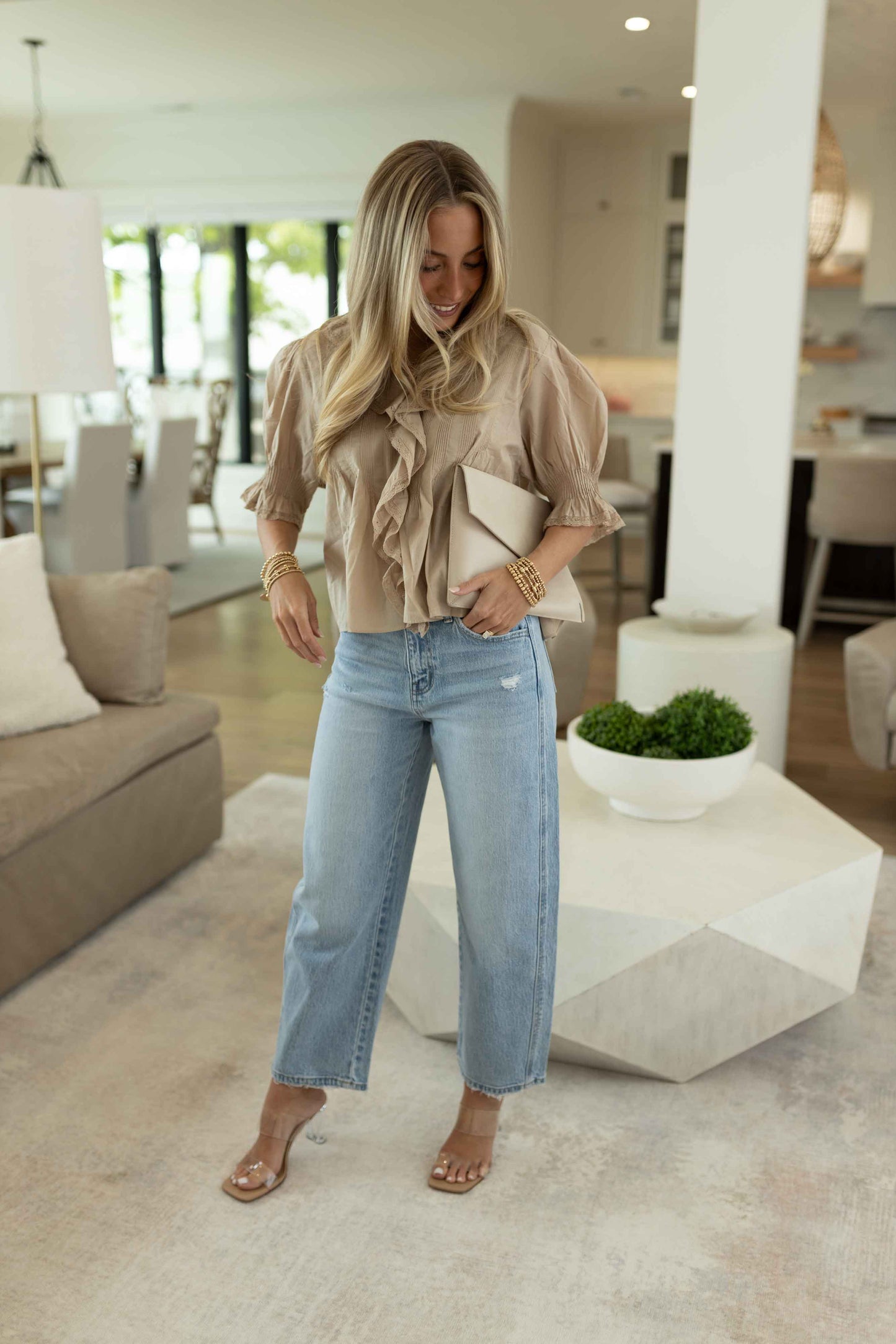 Greta Top - Taupe