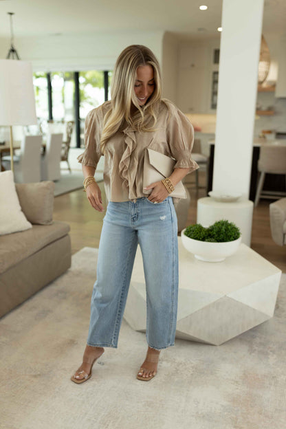 Greta Top - Taupe