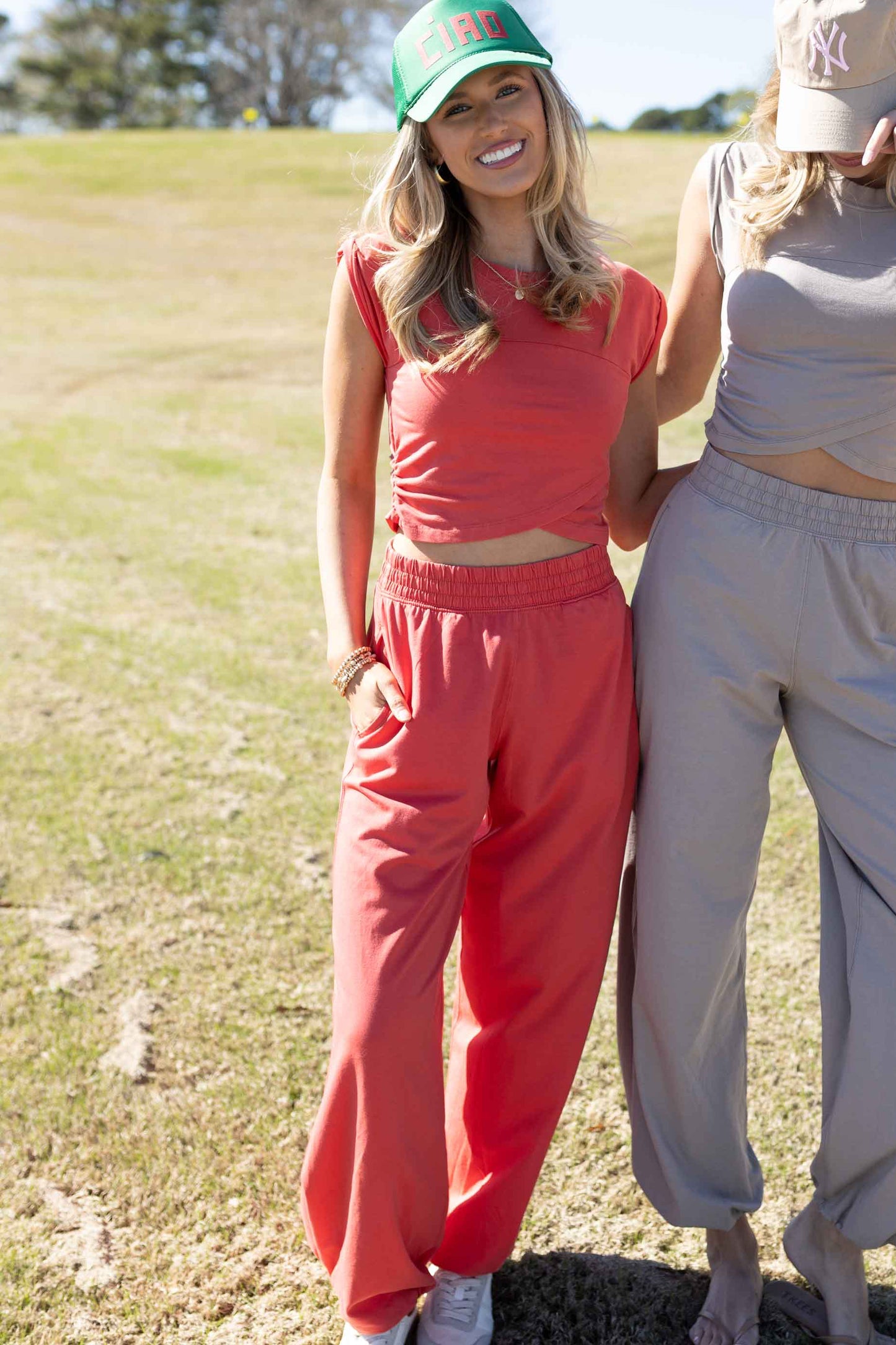Free People - Hot Shot Crossover Set - Grapefruit