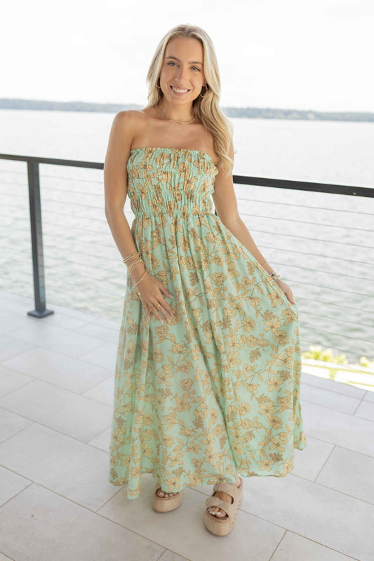Herae Floral Tube Maxi Woven