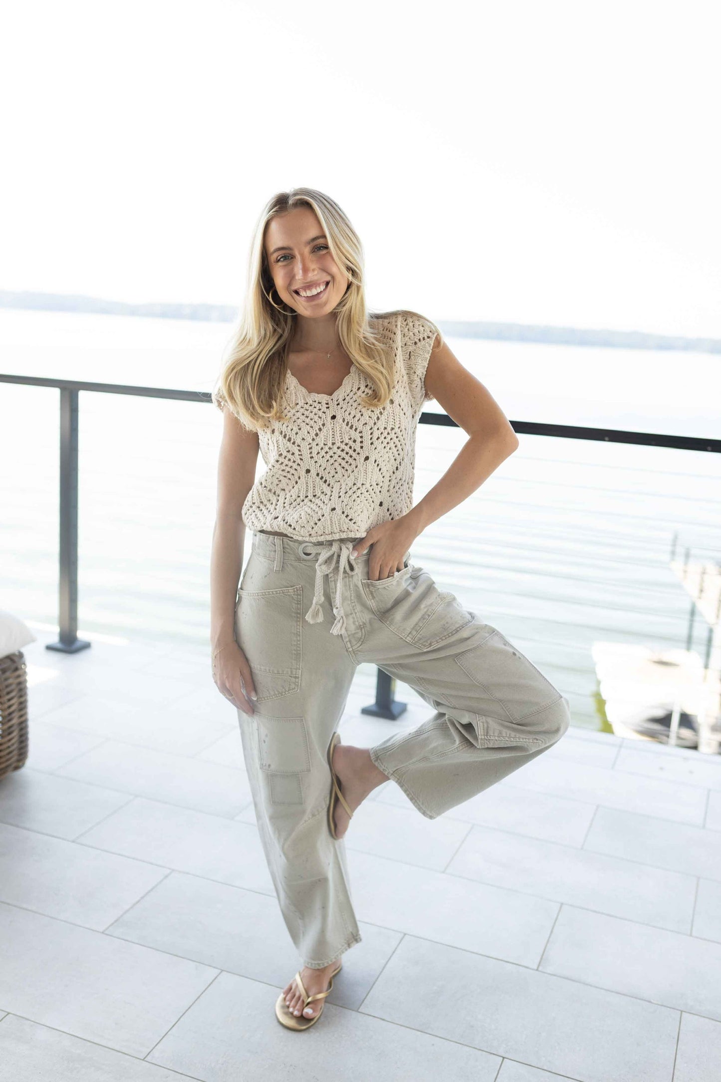 Moxie Low Slung Pull On Barrel Jean - Jetty