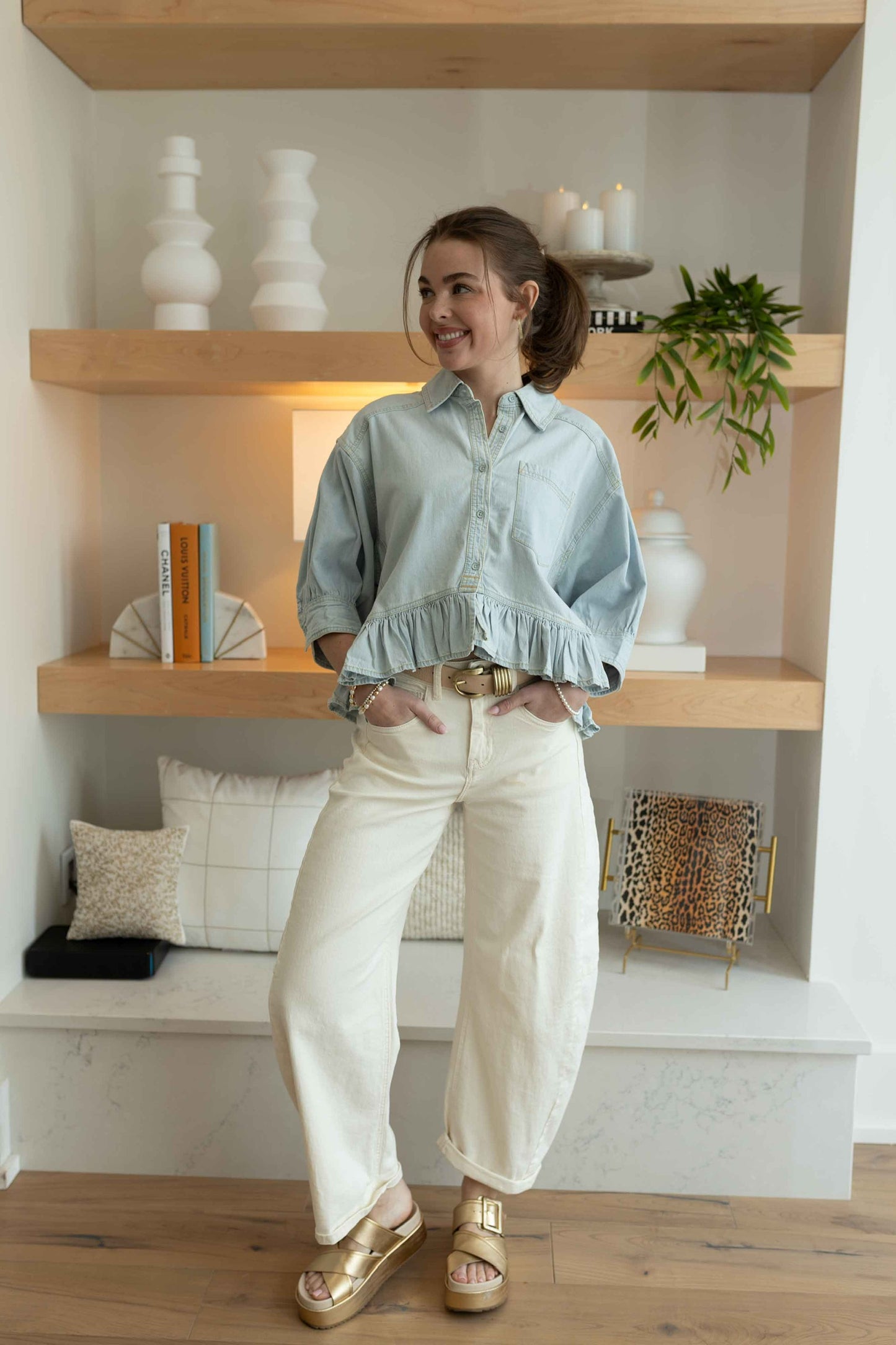 FP - Bailey Denim Shirt - Light Wash