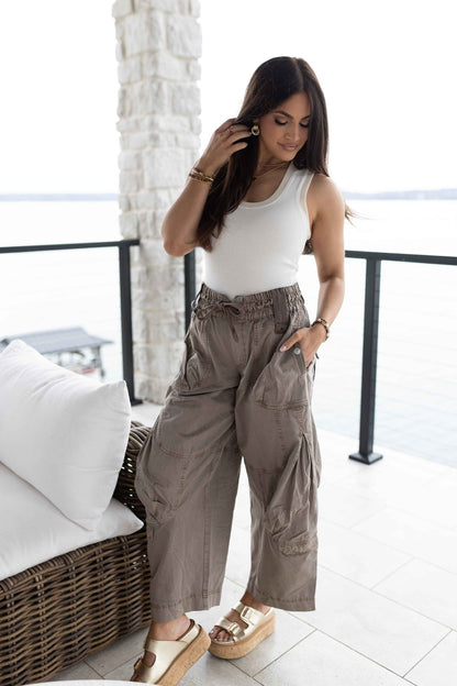 Onset Parachute Pant - Dusted Cocoa