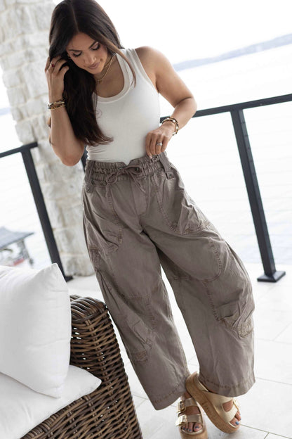 Onset Parachute Pant - Dusted Cocoa