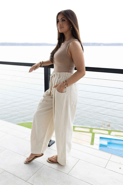 Chambers Laid Back Pull On Pant - Summer Sand