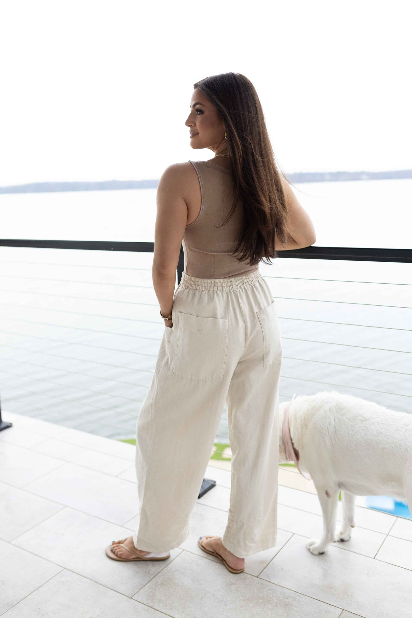 Chambers Laid Back Pull On Pant - Summer Sand