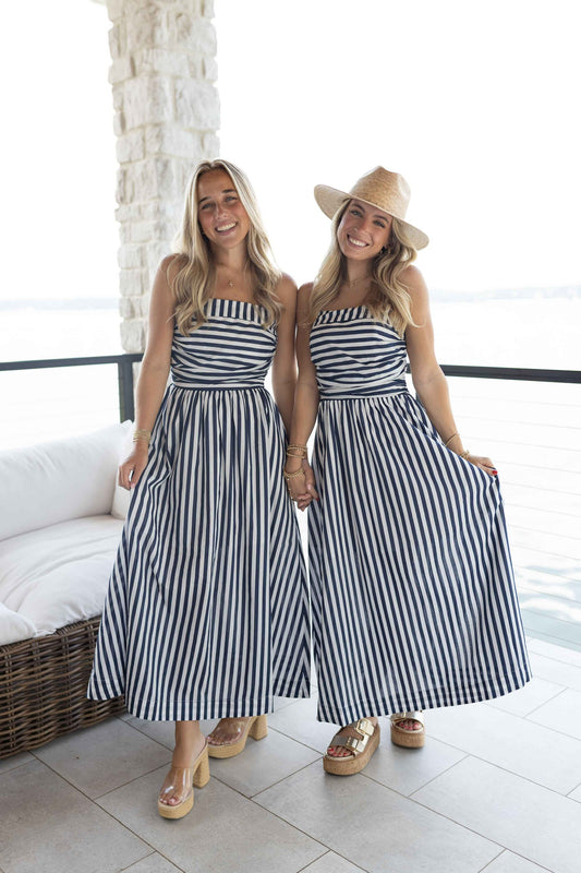 All Summer Long Dress - Navy