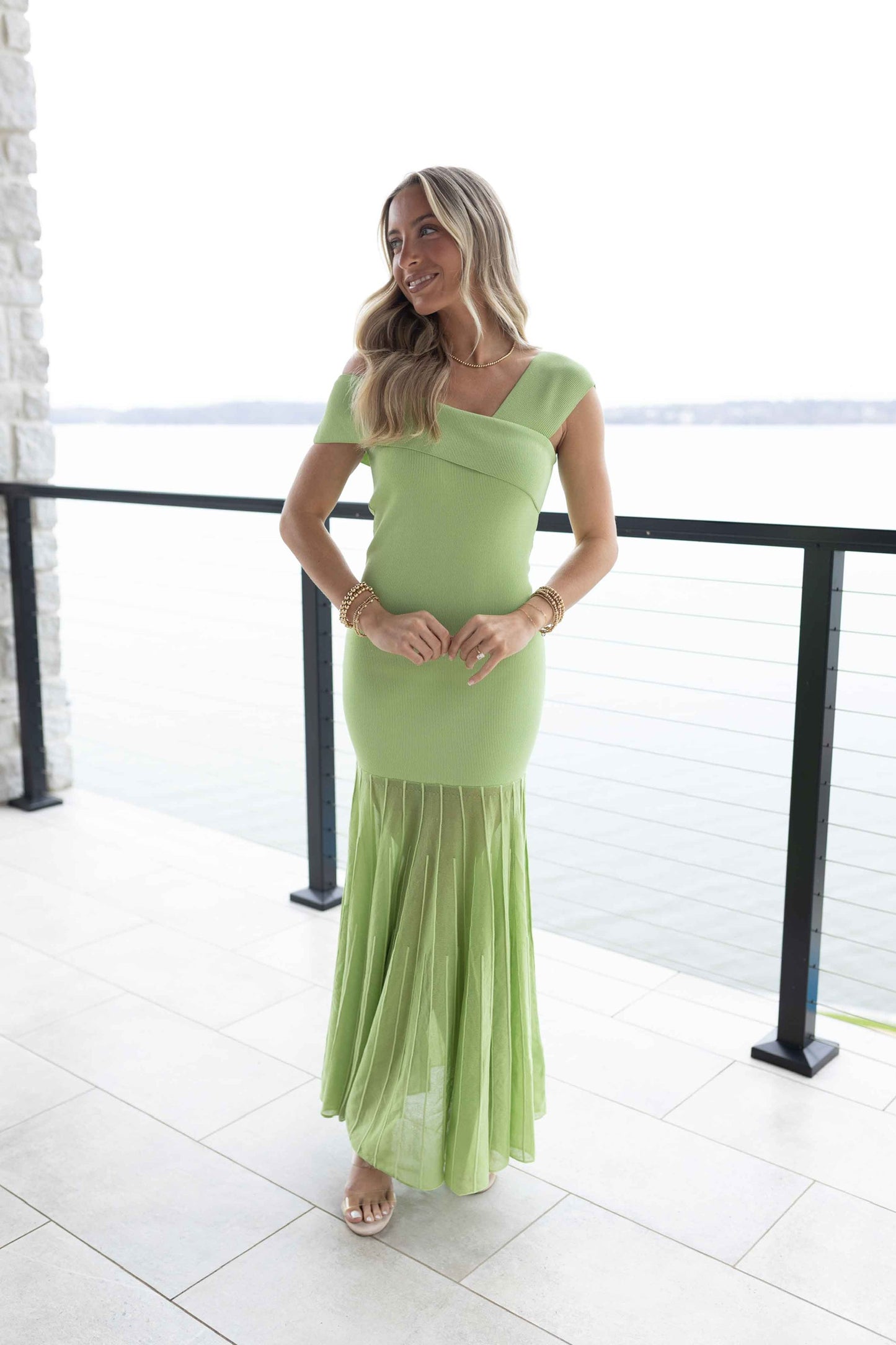 Rowan Sweater Dress - Light Green