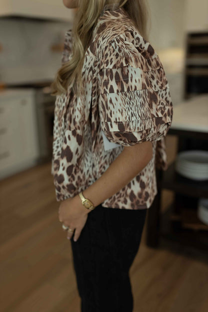 Olivia Top - Leopard