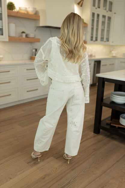 Sweet Love Blouse - Egret