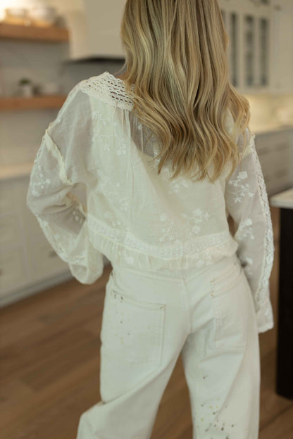 Sweet Love Blouse - Egret