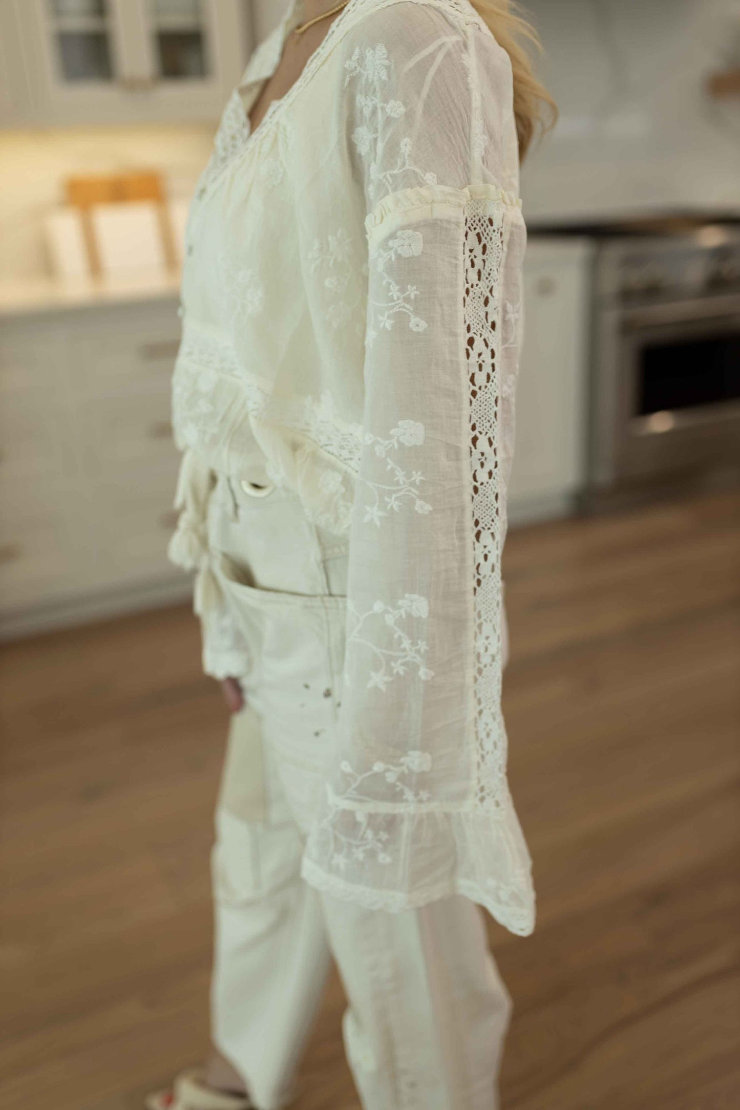Sweet Love Blouse - Egret