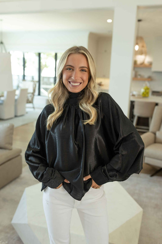 Scarf Top - Black