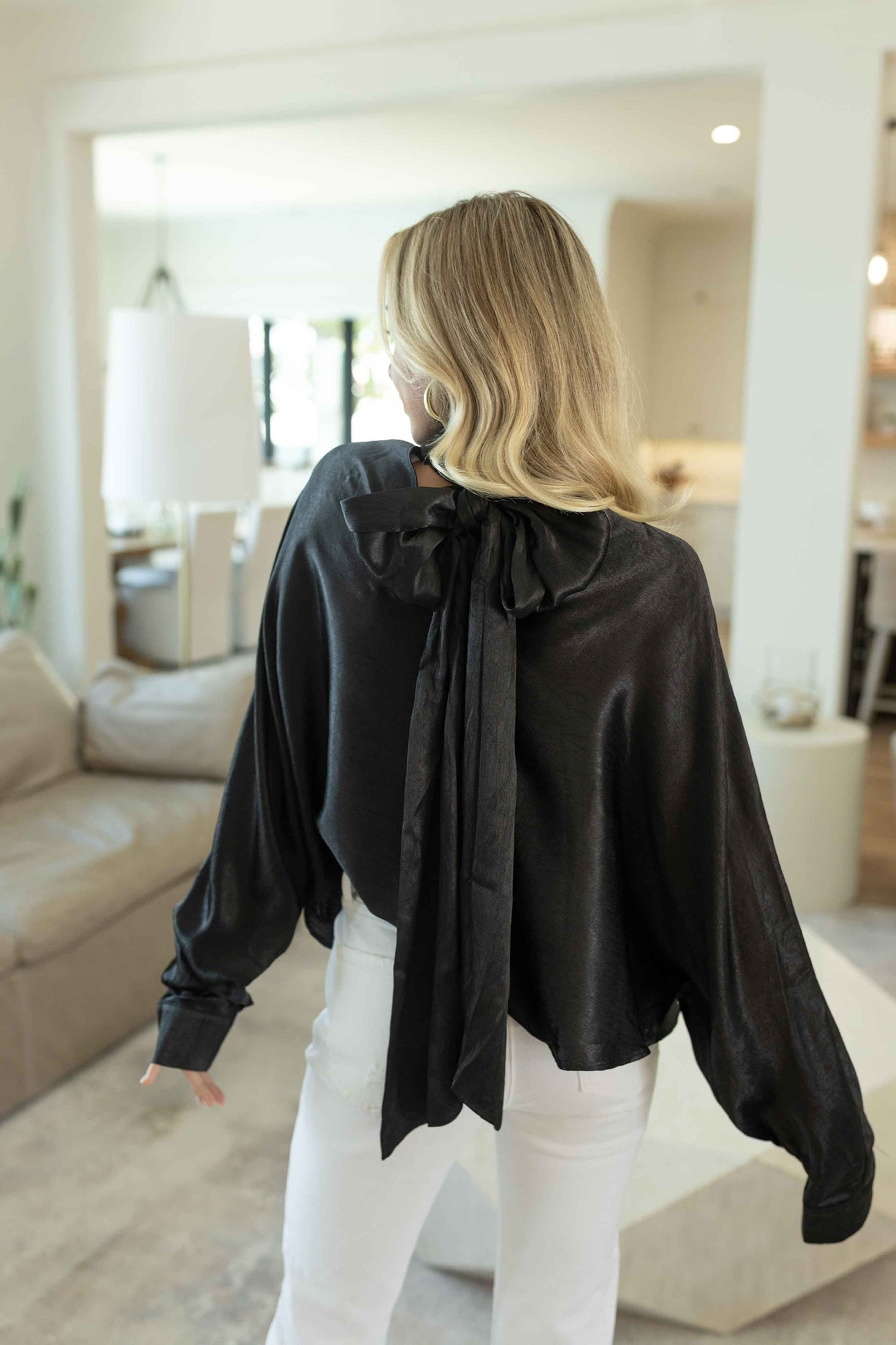 Scarf Top - Black