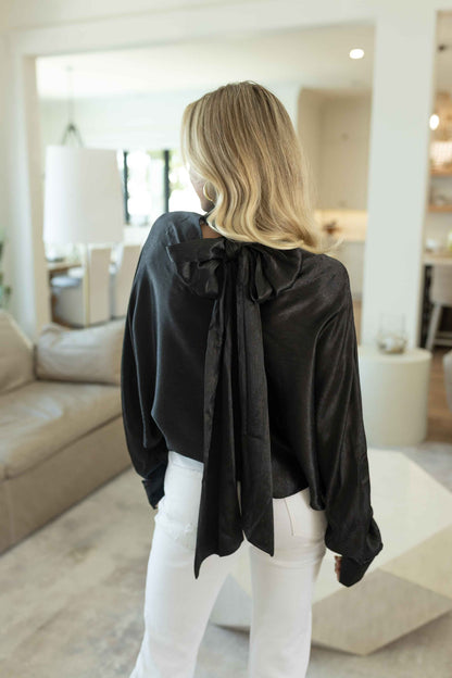 Scarf Top - Black