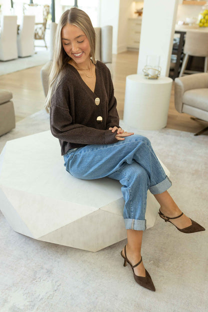 Clarice Cardigan - Brown