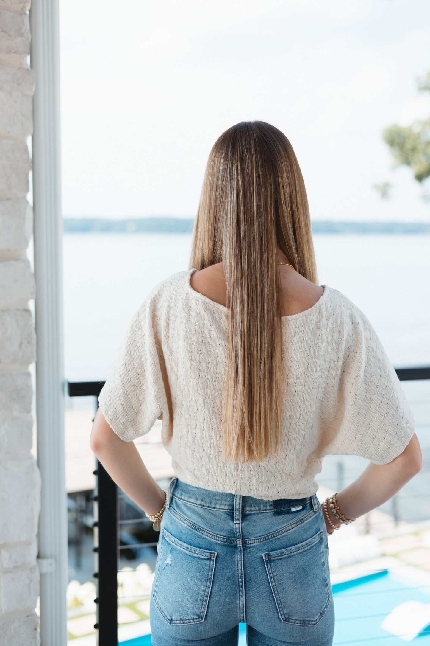 Janice Crop Top Knit - Ivory