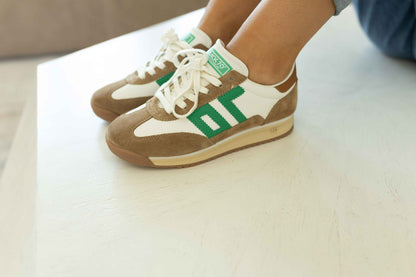 Back 70 - White Camel Green - Sneakers