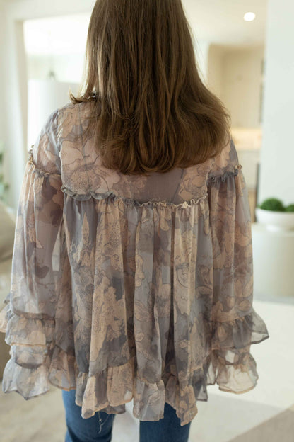 Day Dreaming Blouse - Stone Combo