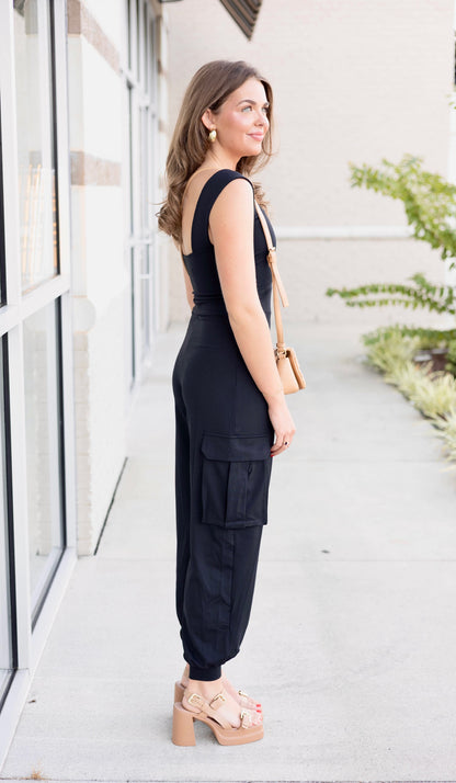 Susana Monaco - Cargo Wide Strap Jumpsuit