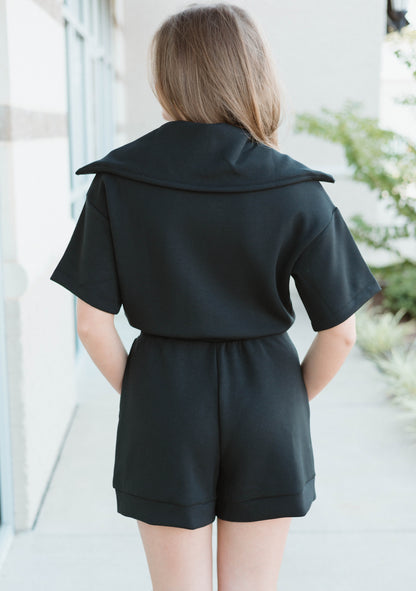 SS Full Zip Romper