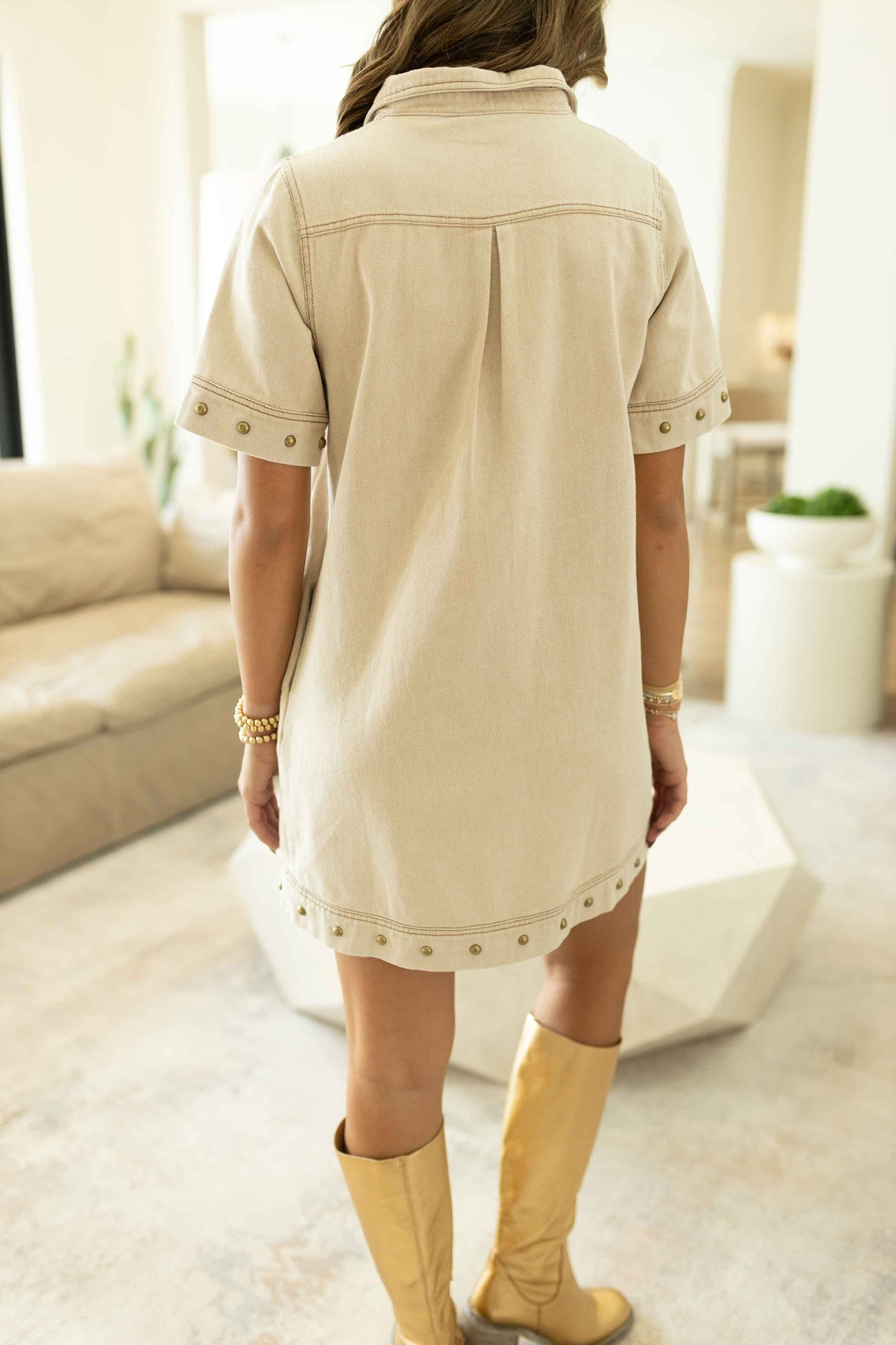 Roxie Dress - Light Taupe