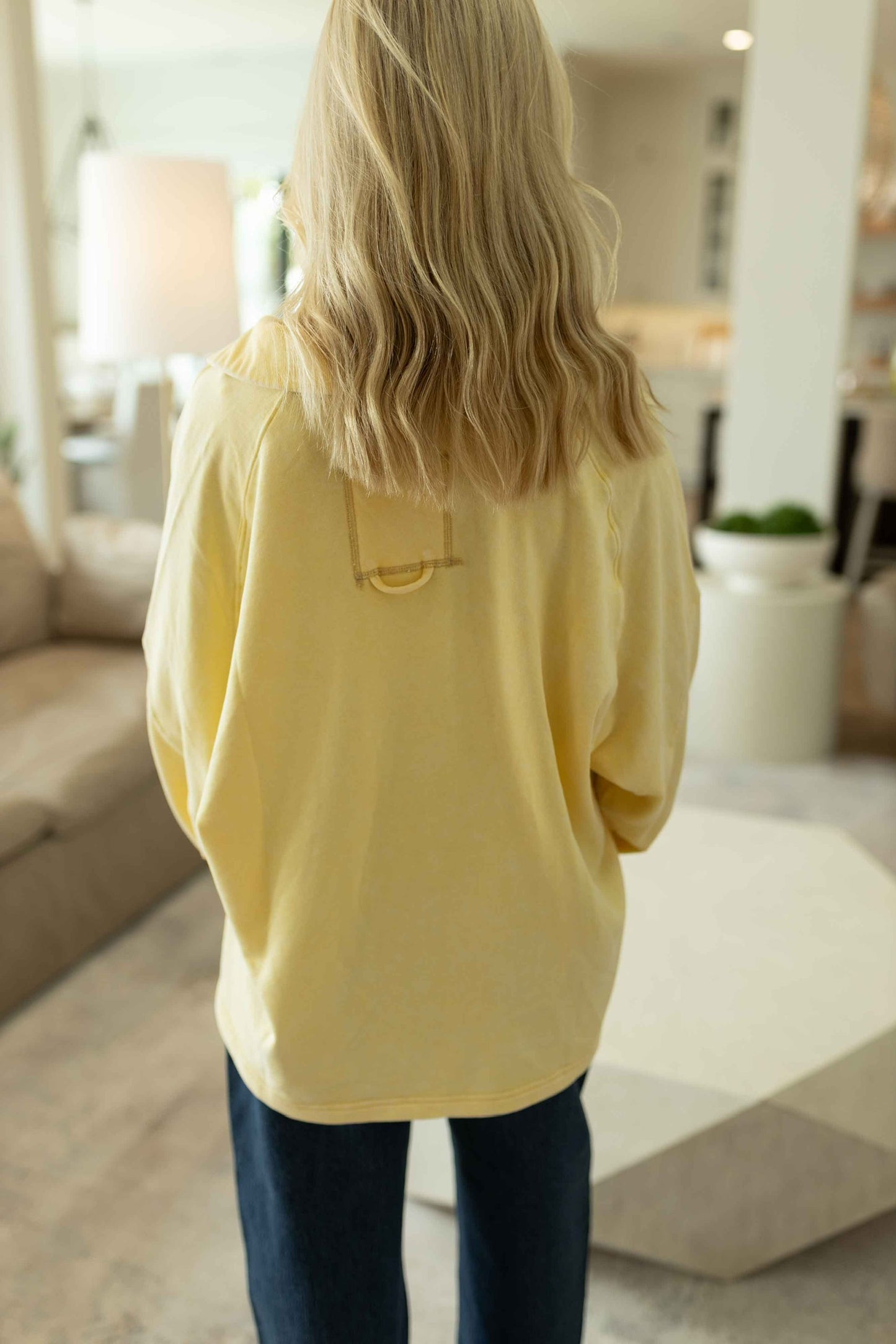 Henley Sweatshirt - Sweet Corn