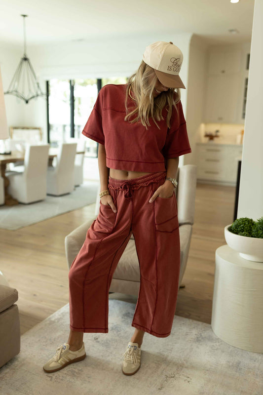 Clem Set - Faded Brick Red